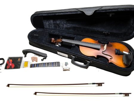 VIOLIN ACUSTICO PARIS 3 4 KIT COMPLETO ANTIGUO MATE Hot on Sale