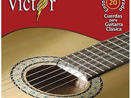 CUERDAS VICTOR 20 P GUITARRA C BORLA NEG on Sale