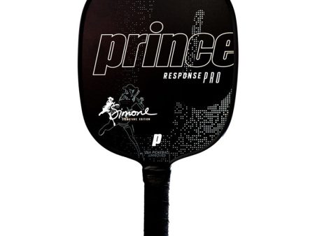 Prince Response Pro Simone Jardim Standard Grip Pickleball Paddle -Black Discount