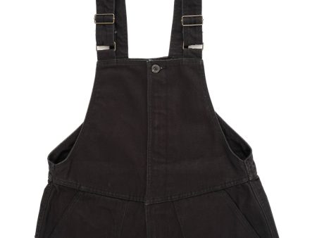 Black Canvas Overalls Fashion