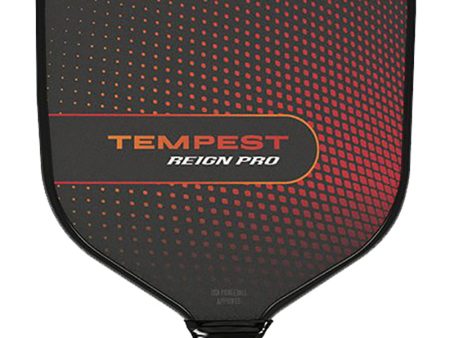 Paddletek Tempest Reign Pro Pickleball Paddle -Thin Grip  -Red Supply