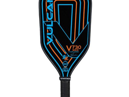 Vulcan V730 Max Pickleball Paddle -Loong Circuit -Black For Cheap