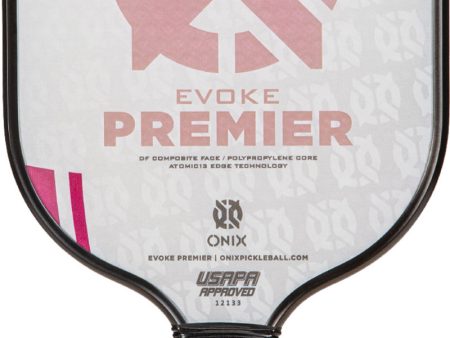 Onix Evoke Premier Pickleball Paddle -Standard  -Pink Online Sale