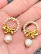 18K Gold Plated Wreath Earrings Fashion