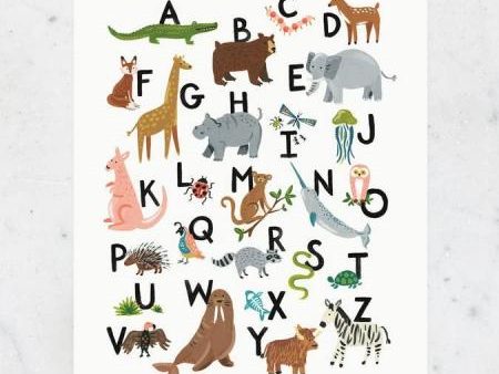 ABC Animals Art Print Sale