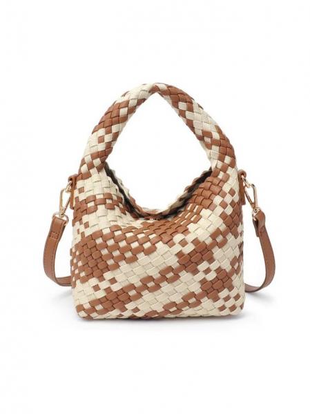 Whitling Woven Crossbody Brown For Sale