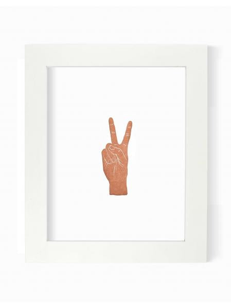 Peace Terra Cotta Art Print Supply