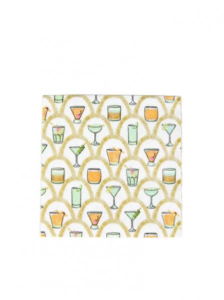 Art Deco Cocktail Napkins Discount