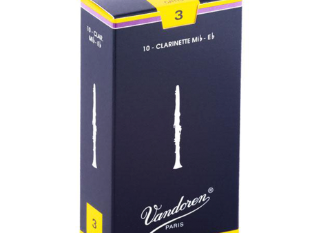 1 CAÑA VANDOREN PARA CLARINETE  3.0  CR113 (1 PZ) For Sale