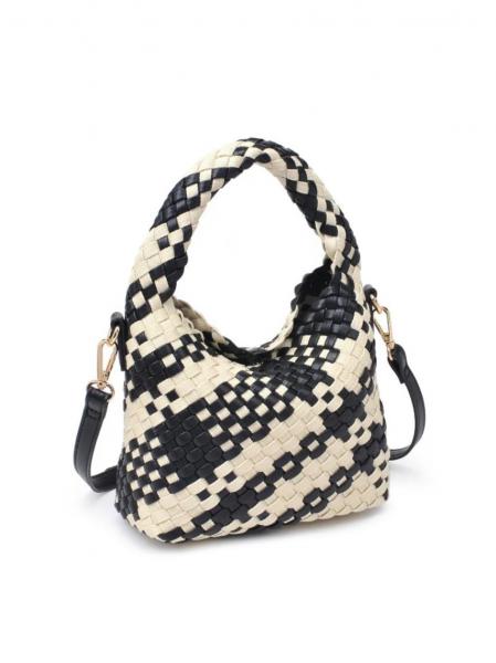 Whitling Woven Crossbody Black Online Hot Sale