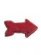 Velvet Santa Stop Arrow Pillow on Sale