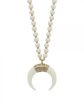 White Wood Horn Necklace Cheap