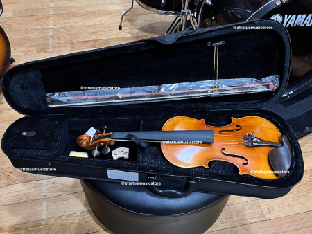 VIOLIN ACUSTICO PARIS 4 4 KIT COMPLETO ANTIGUO MATE For Cheap