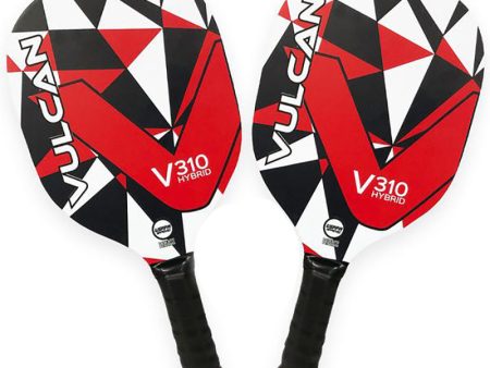 Vulcan V310 Pickleball 2 Paddle Set -Rouge Red Geo Cheap