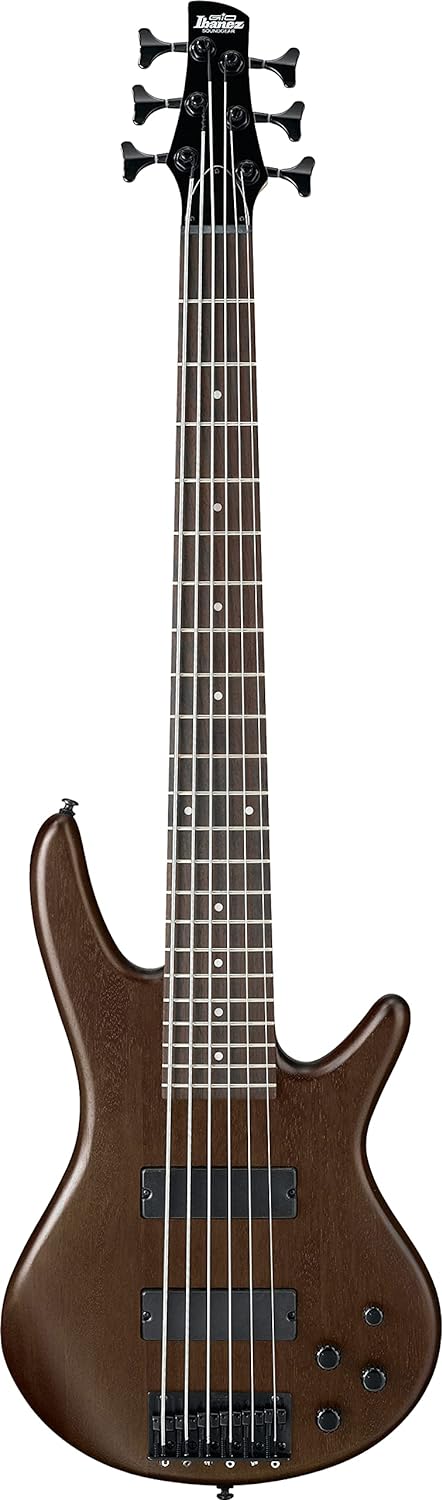 BAJO ELECTRICO IBANEZ 6 CUERDAS NOGAL GSR206B-WNF on Sale