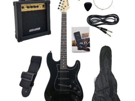 PAQUETE DE GUITARRA MICA NEGRA BELLATOR For Discount