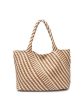 Whitling Woven Tote Brown Hot on Sale