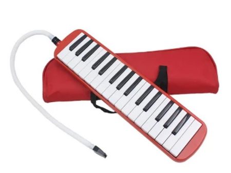 MELODICA ROMMS ROJA CON FUNDA 32 TECLAS Fashion