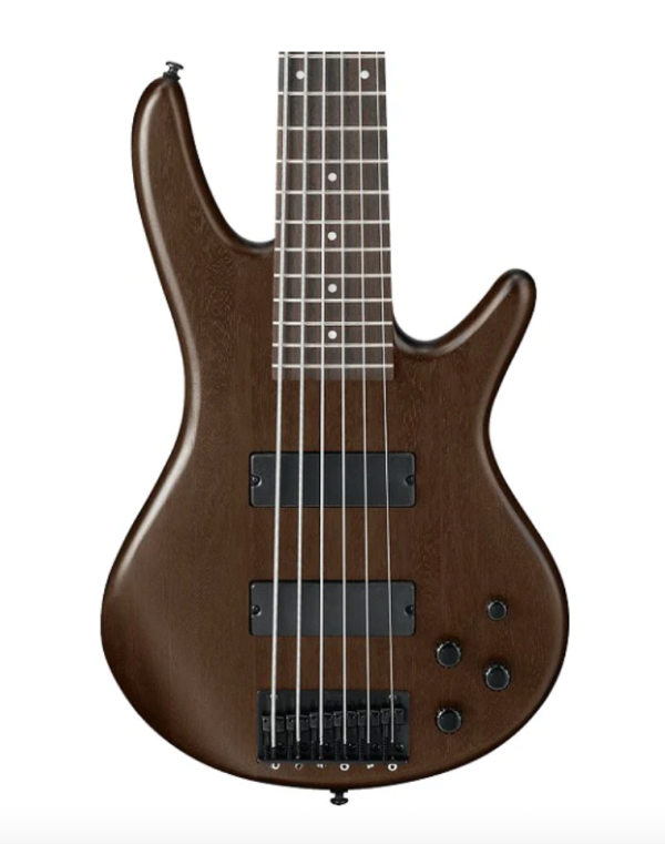 BAJO ELECTRICO IBANEZ 6 CUERDAS NOGAL GSR206B-WNF on Sale