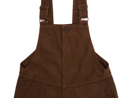 Chocolate Canvas Overalls Cheap