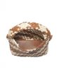 Whitling Woven Crossbody Brown For Sale