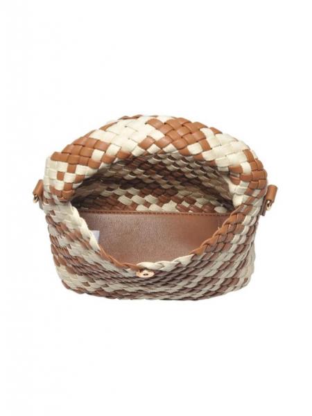 Whitling Woven Crossbody Brown For Sale