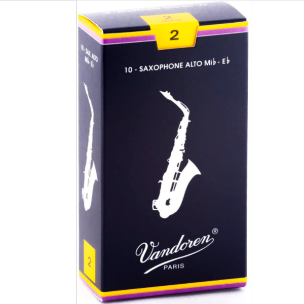 1 CAÑA VANDOREN PARA SAXOFON ALTO  2.0  SR212 (1 PZ) For Cheap